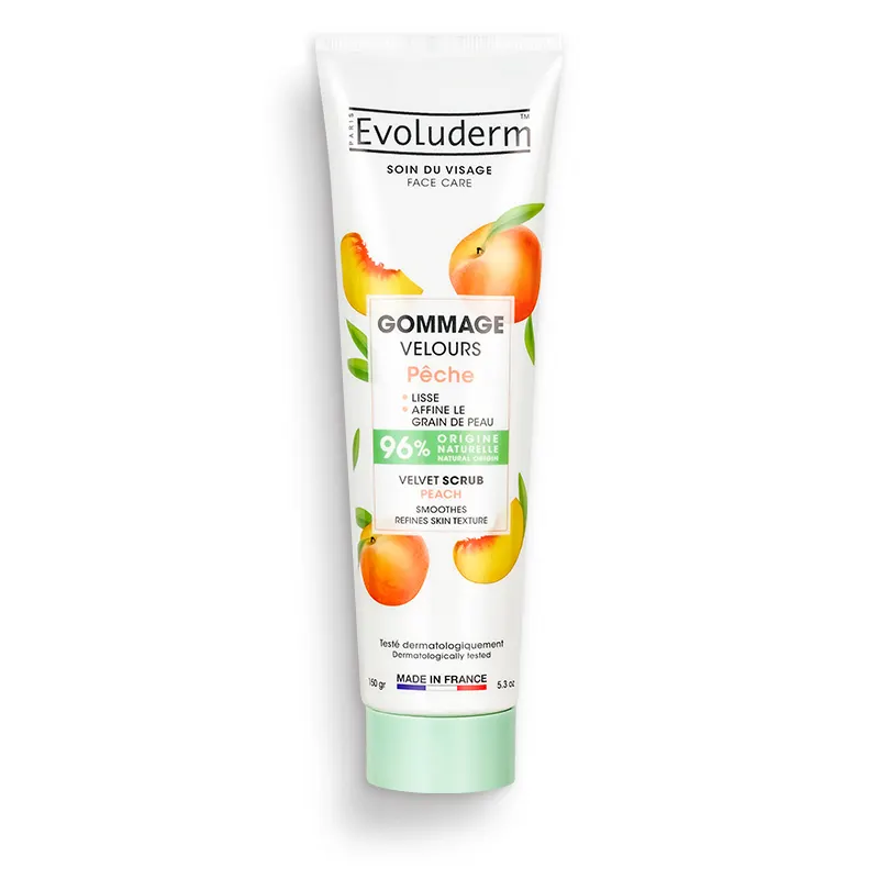 Evoluderm Gommage Exfoliant à l’Extrait de Pêche 150 ml